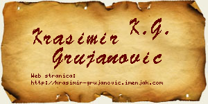 Krasimir Grujanović vizit kartica